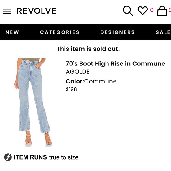 AGOLDE Jeans - Picture 1 of 2